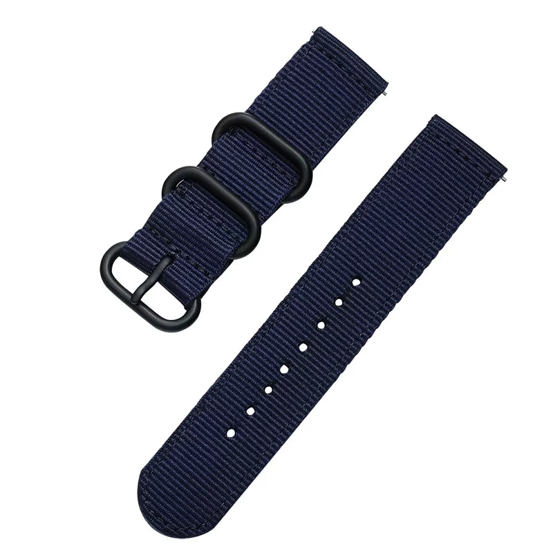 20Mm 22Mm Watch Strap for  Watch 7/4/6/Classic/5 Pro/Gear S3/Amazfit Nylon Loop Bracelet Huawei GT 2E/3/Pro/4 Band