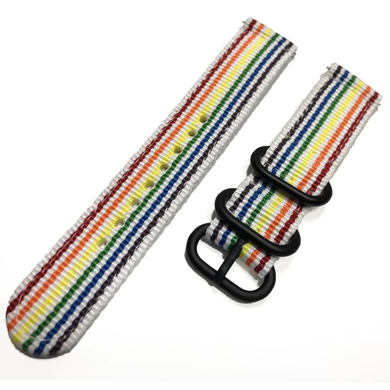20Mm 22Mm Watch Strap for  Watch 7/4/6/Classic/5 Pro/Gear S3/Amazfit Nylon Loop Bracelet Huawei GT 2E/3/Pro/4 Band