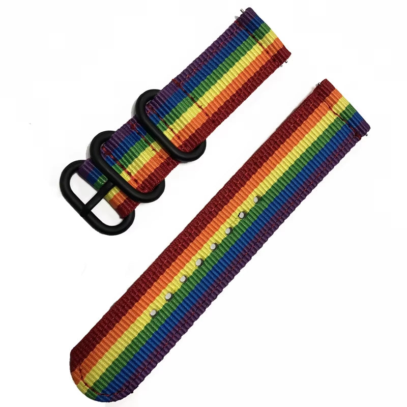 20Mm 22Mm Watch Strap for  Watch 7/4/6/Classic/5 Pro/Gear S3/Amazfit Nylon Loop Bracelet Huawei GT 2E/3/Pro/4 Band